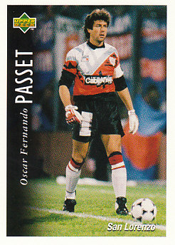 Oscar Fernando Passet San Lorenzo 1995 Upper Deck Futbol Argentina #67